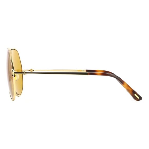 New TOM FORD Rickie-02 Gold Aviator FT1281/S 30E Sunglasses Women - Picture 3 of 4